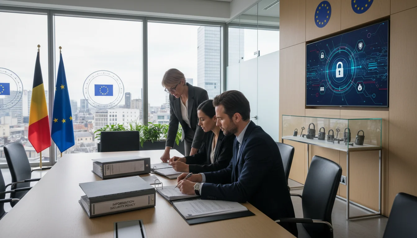 Belgian corporate office with security documents