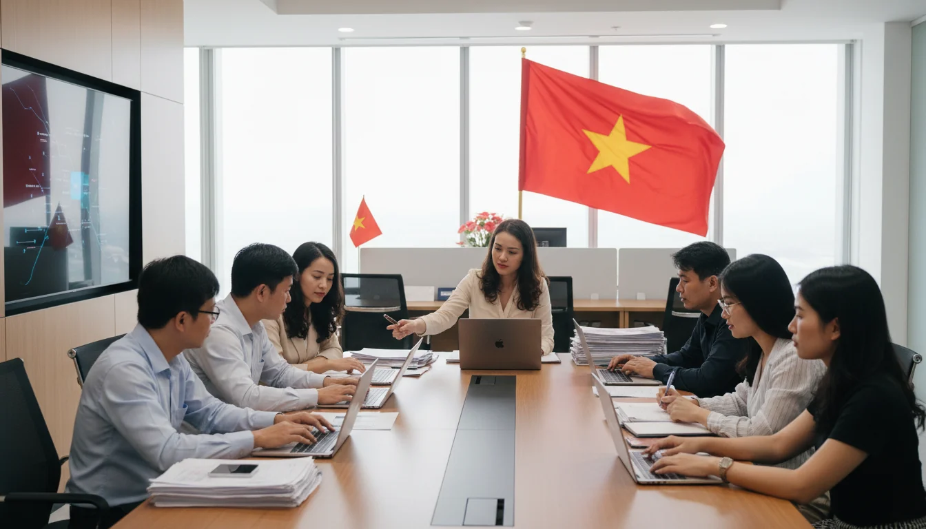 Vietnamese corporate cybersecurity meeting