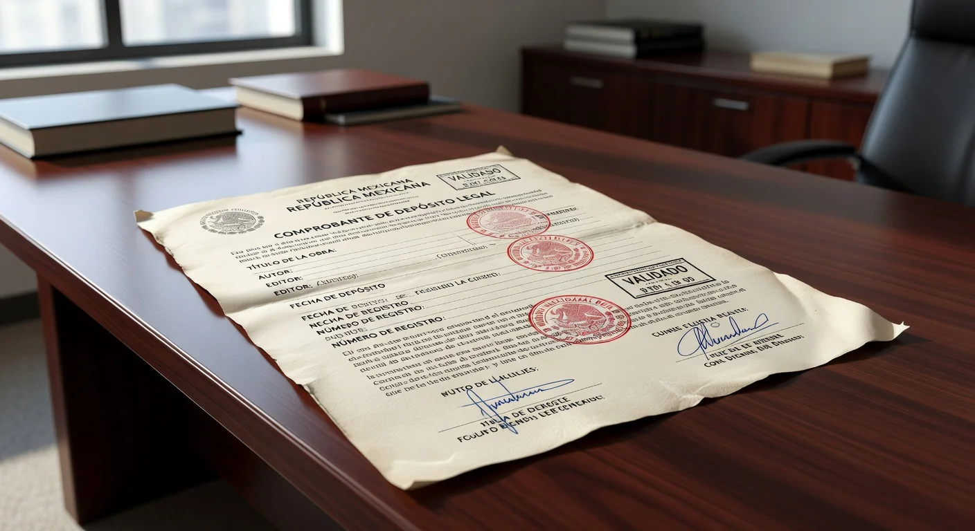 Legal deposit receipt document