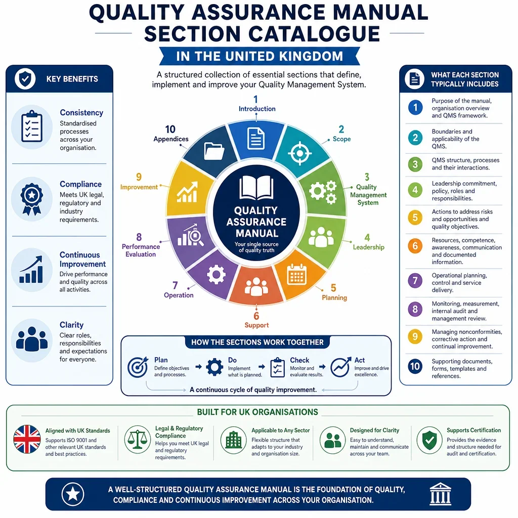Quality Assurance Manual Section Catalogue