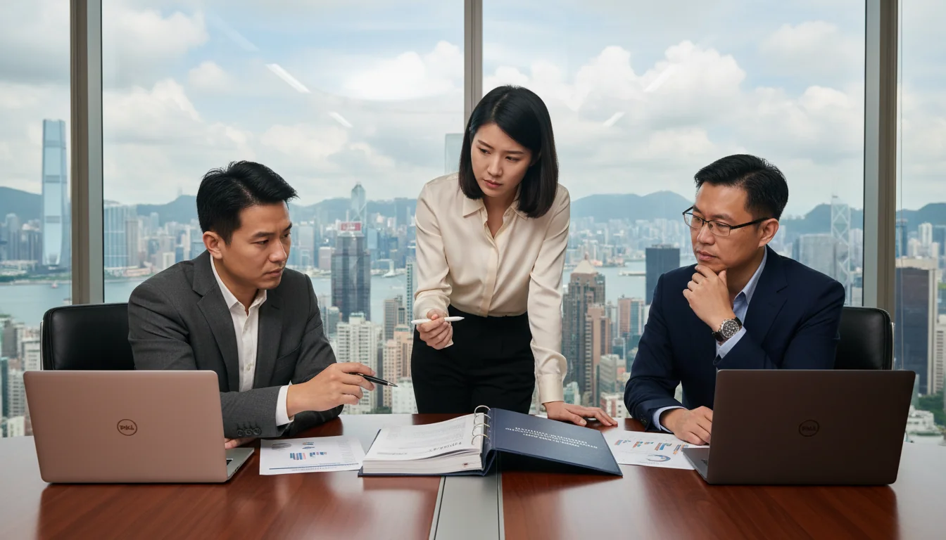 Team reviewing assurance handbook.