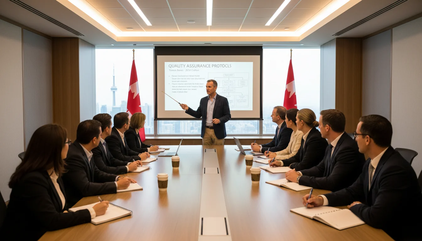 Canadian business training on QA.