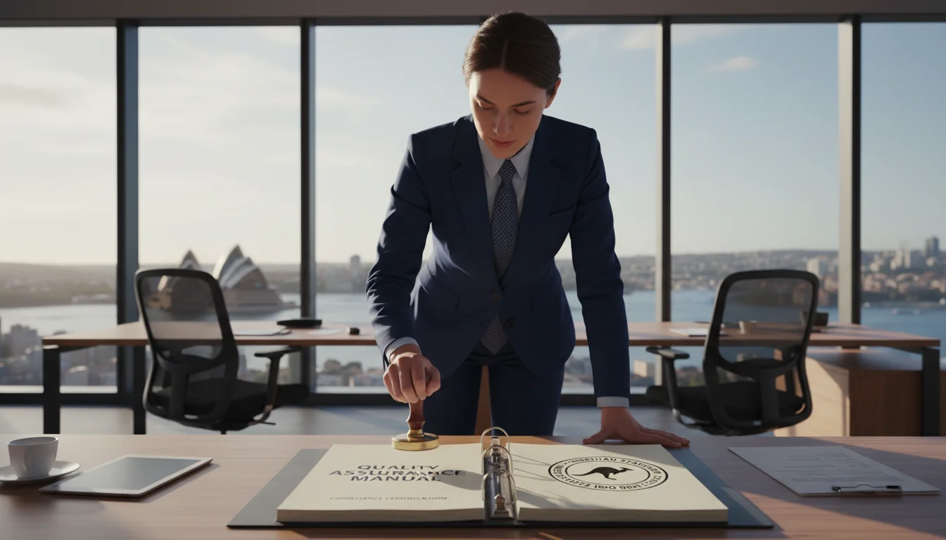 Australian compliance certification stamp.