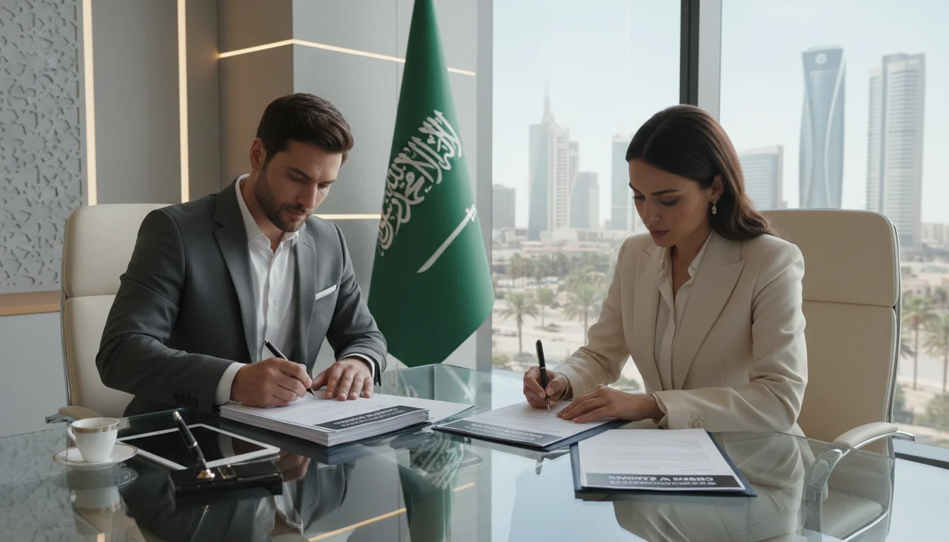 Saudi corporate document signing