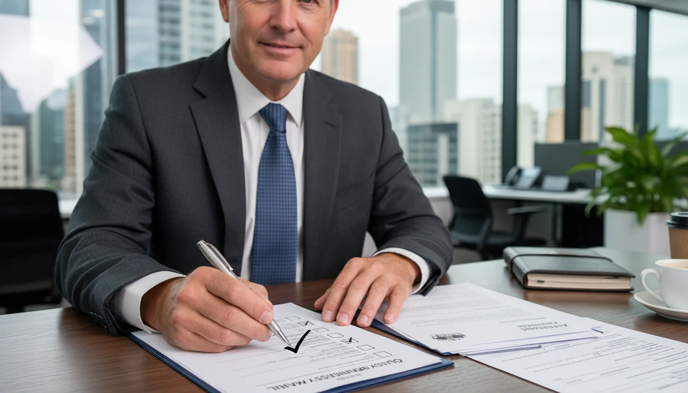 Quality assurance checklist signing