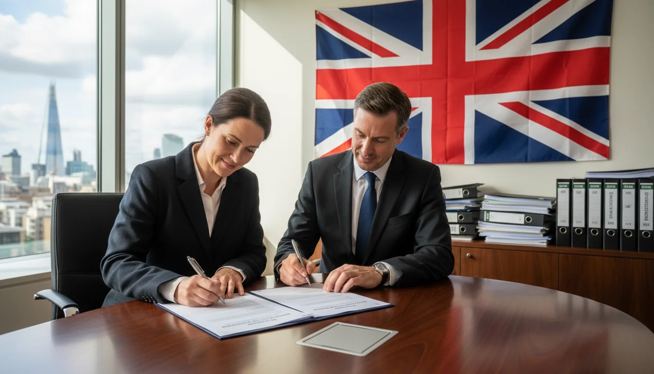 UK corporate document signing