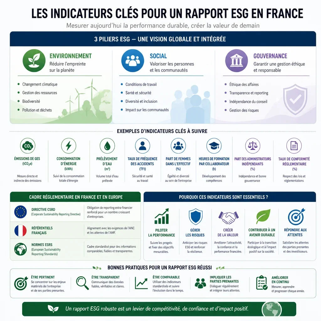 Indicateurs clés pour un rapport ESG
