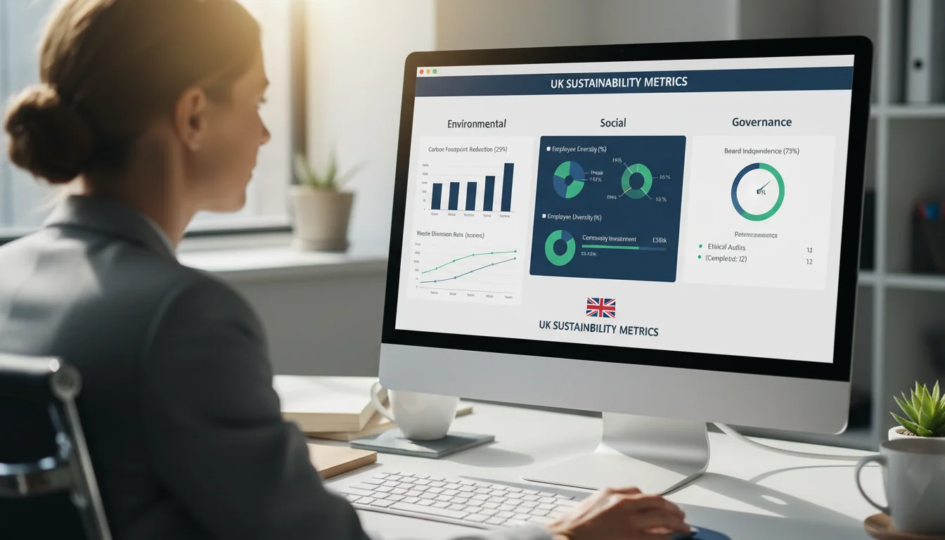 ESG icons on transparent digital overlay