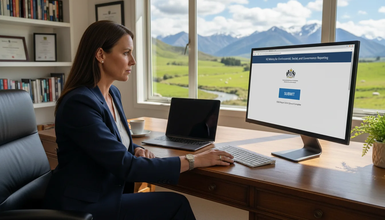 Submitting ESG report online