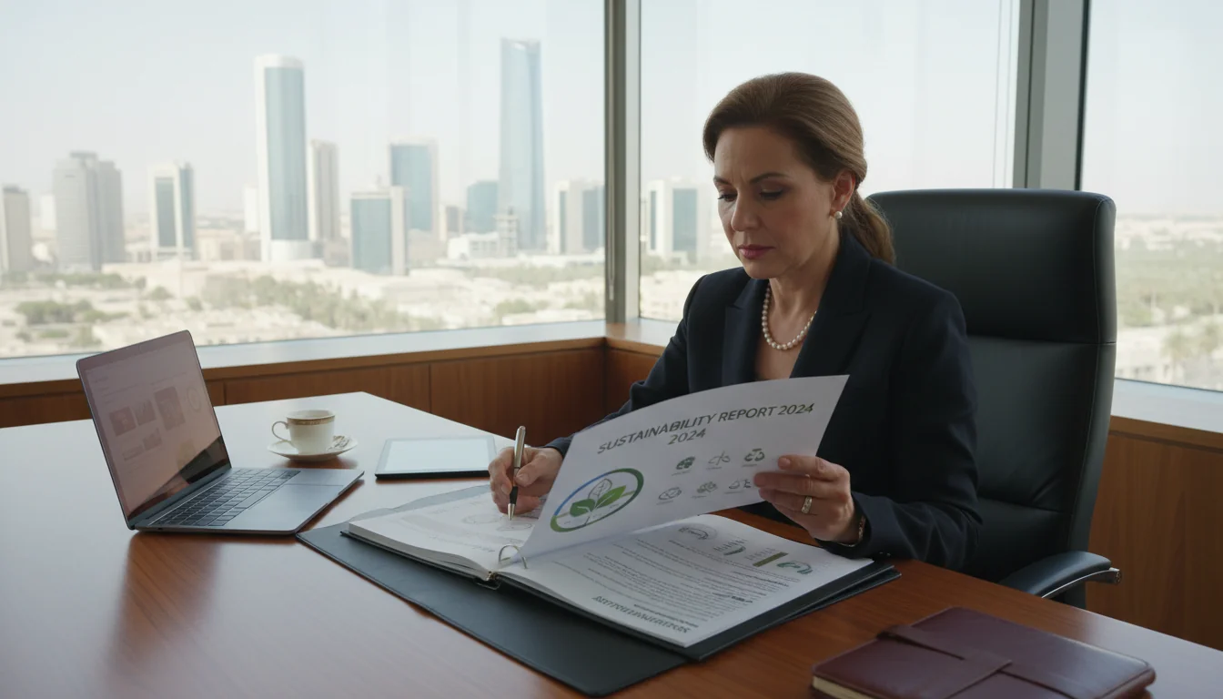 Saudi corporate sustainability report cover