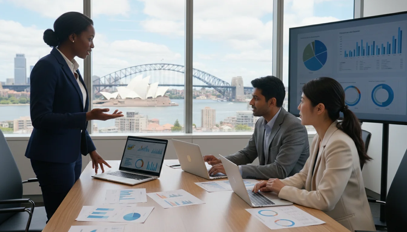 Team discussing ESG strategies in meeting