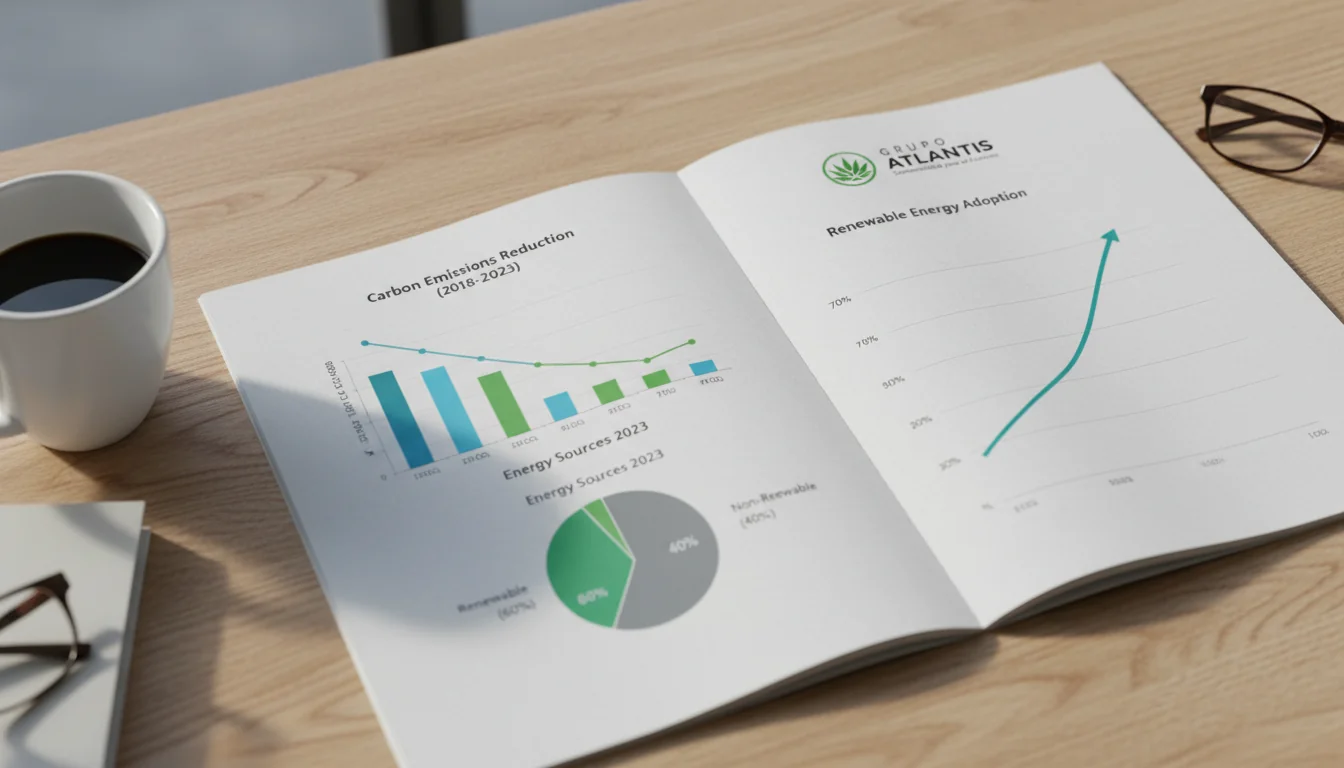Environmental data visualization in report
