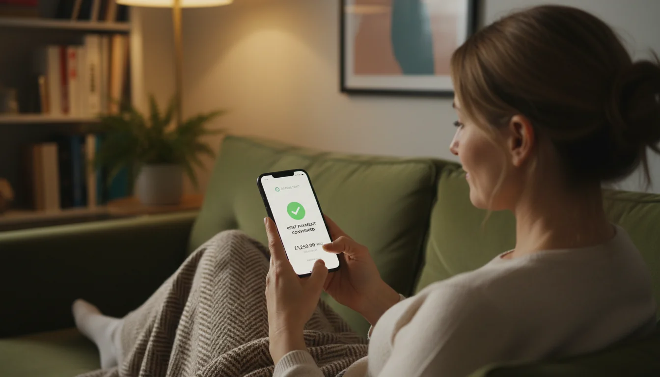 Tenant paying rent via app