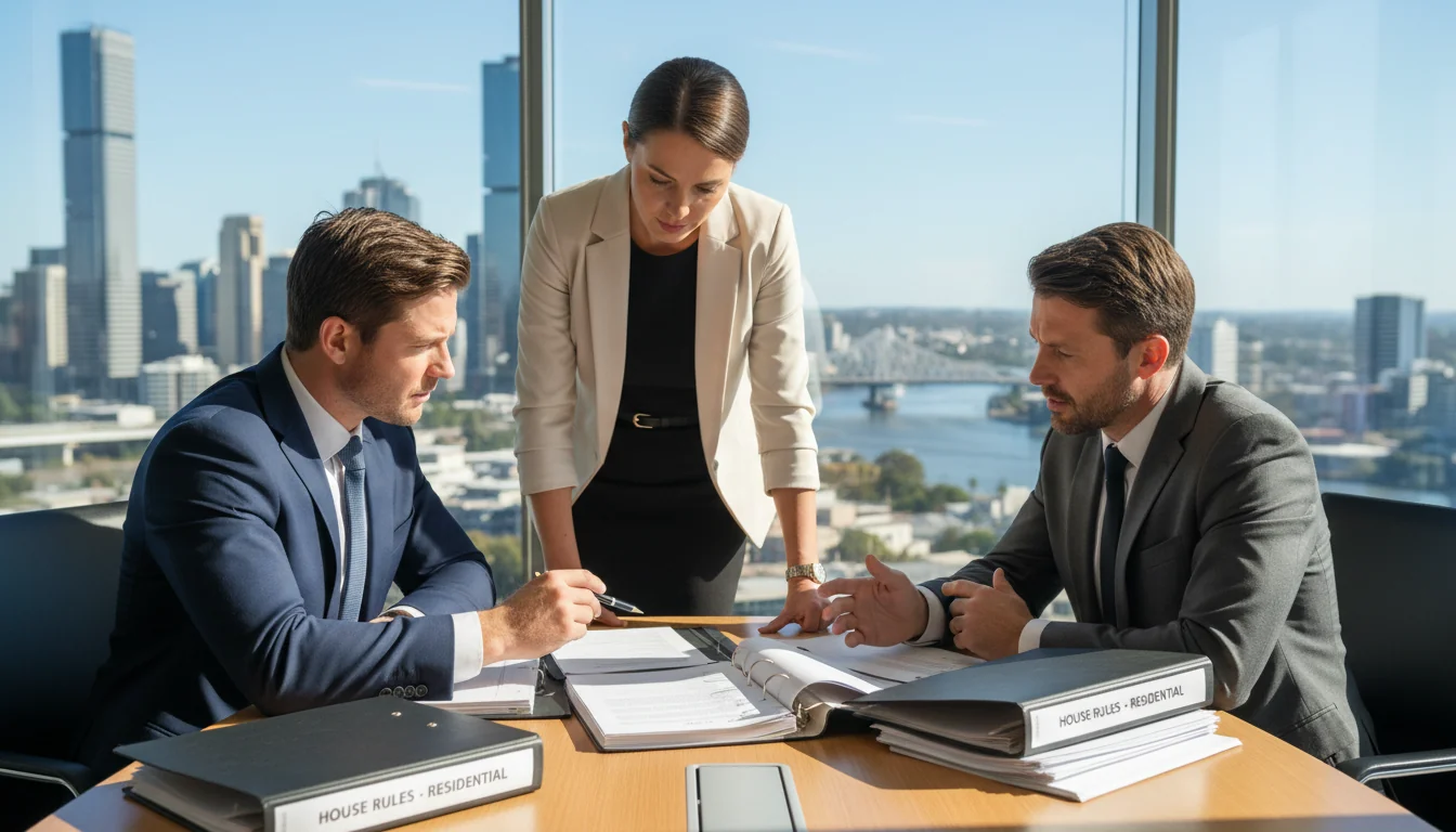 Legal team discussing Australian corporate rules