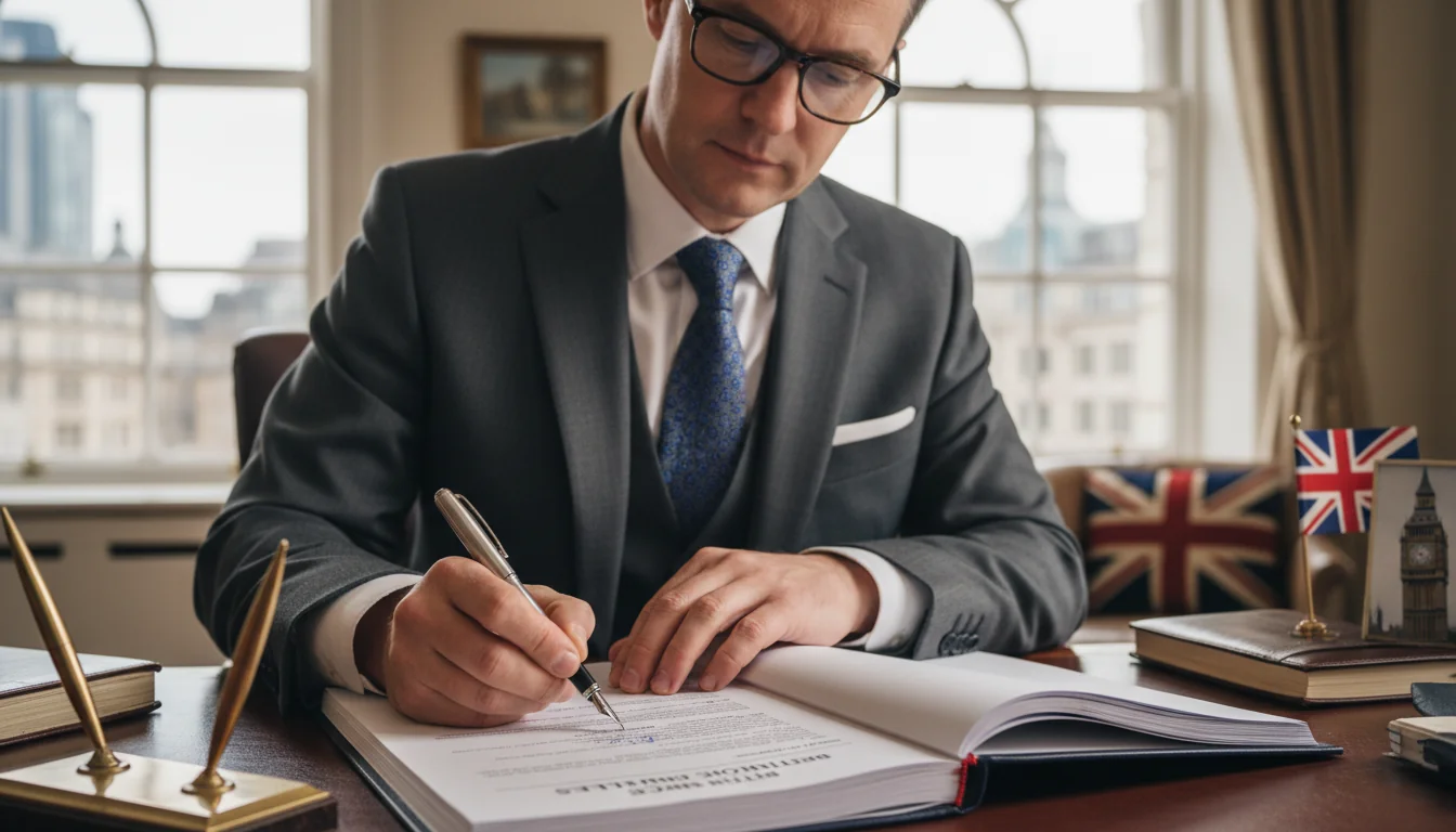 Signing corporate house rules agreement