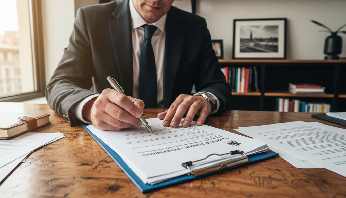 Signing internal order regulation