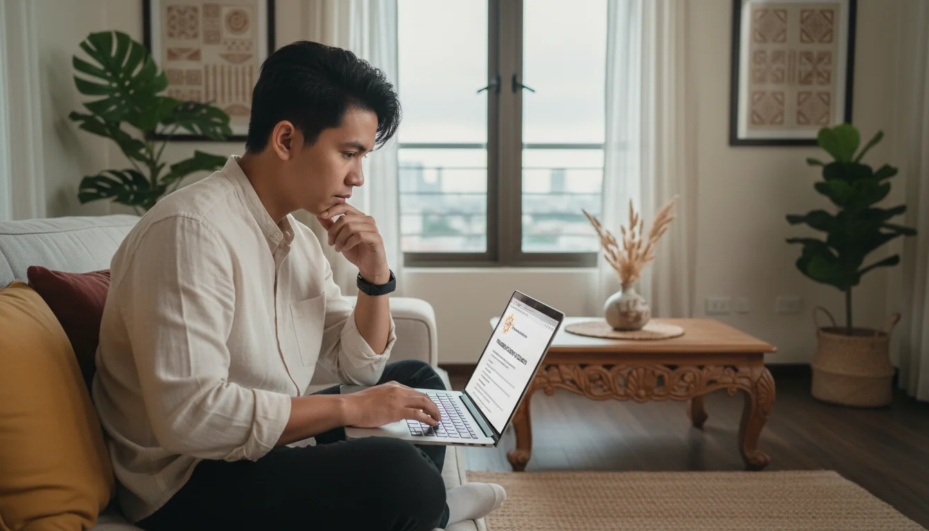 Individual checking online guidelines compliance