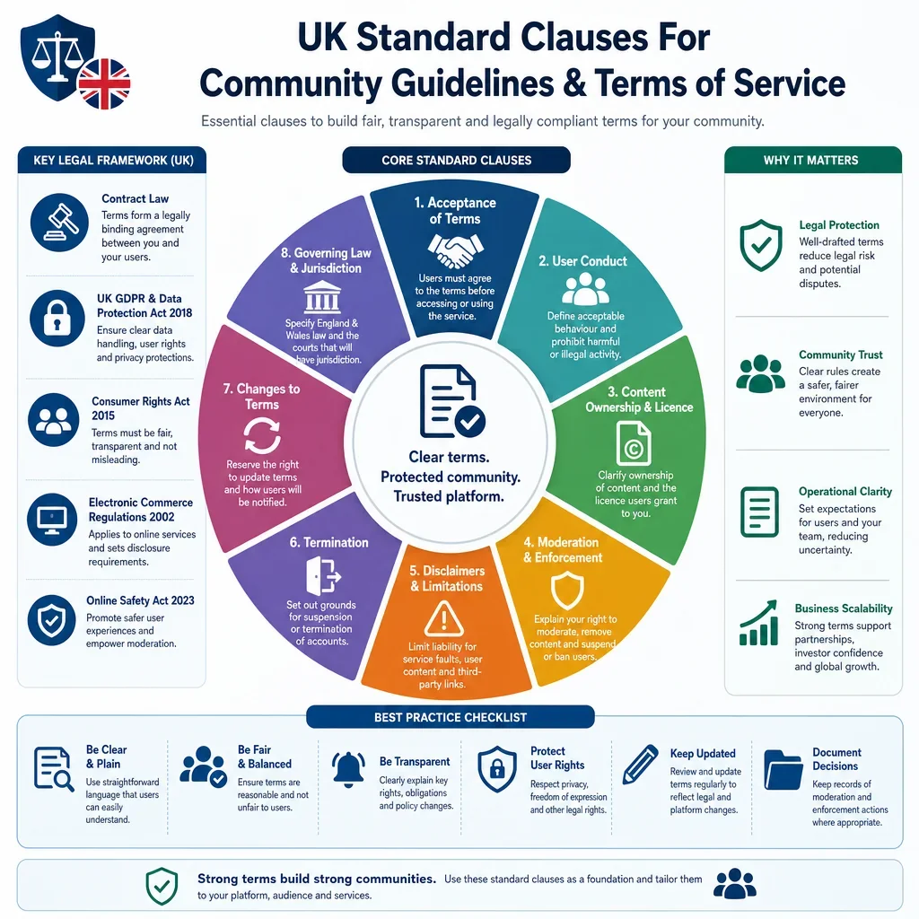 Standard Clauses for Community Guidelines and Terms of Service