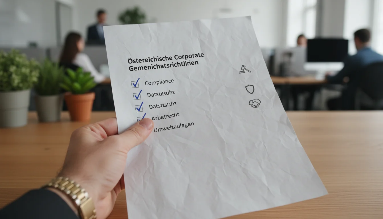 Legal compliance checklist illustration