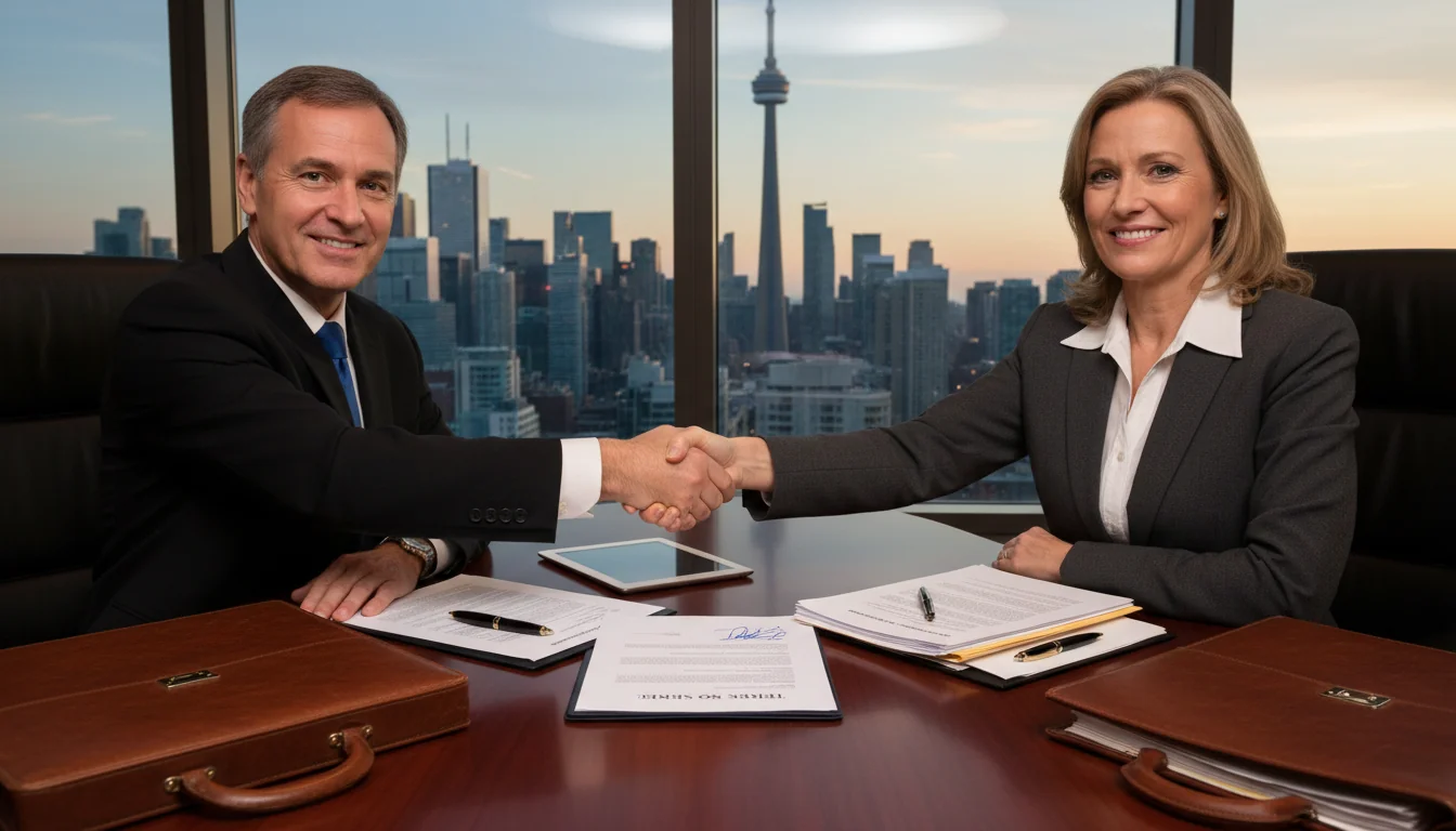 Handshake after TOS agreement