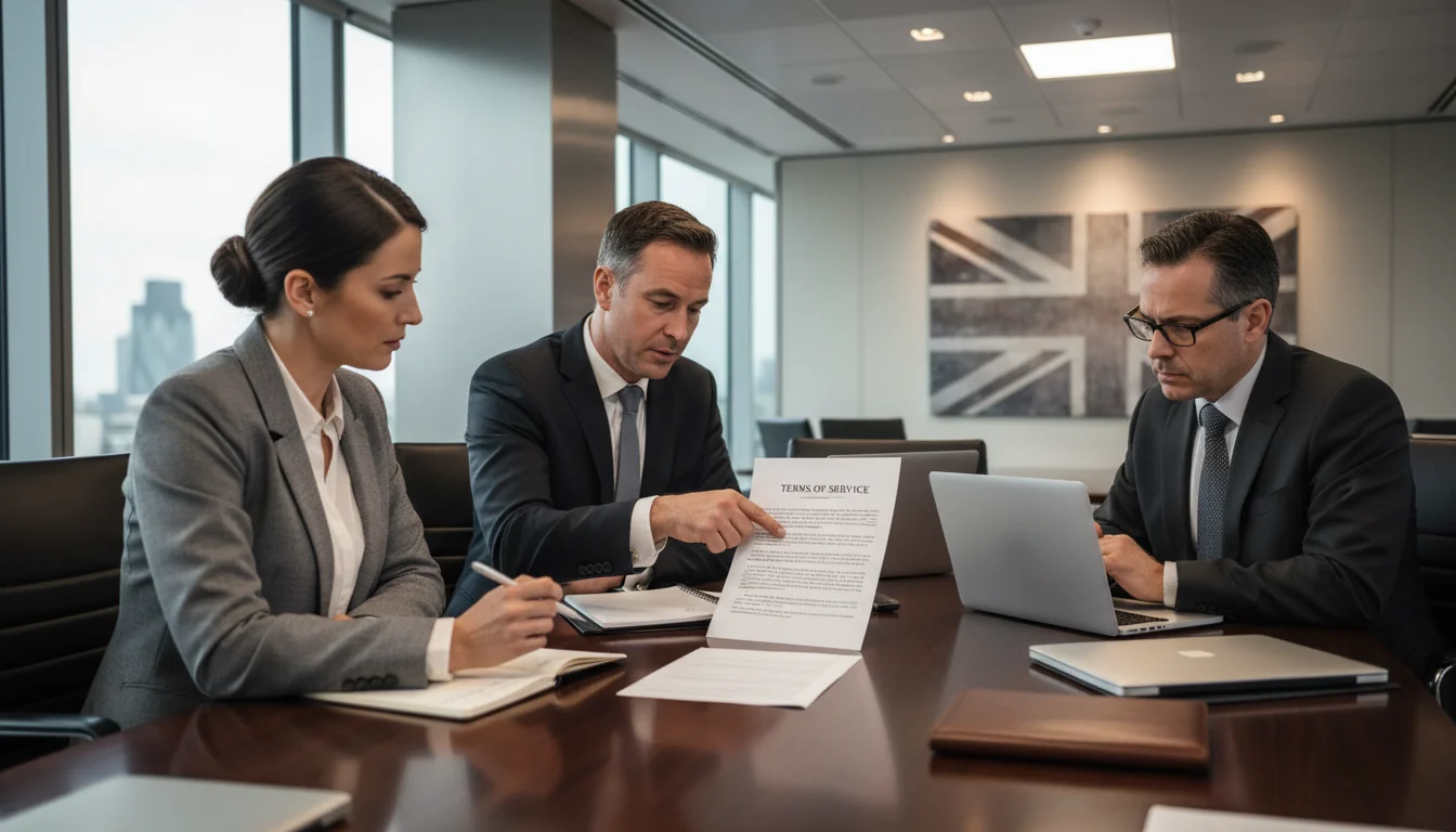 Business meeting on TOS agreements