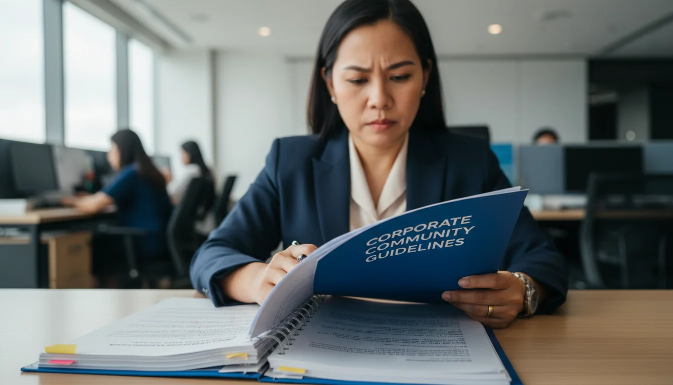 Reading community guidelines document