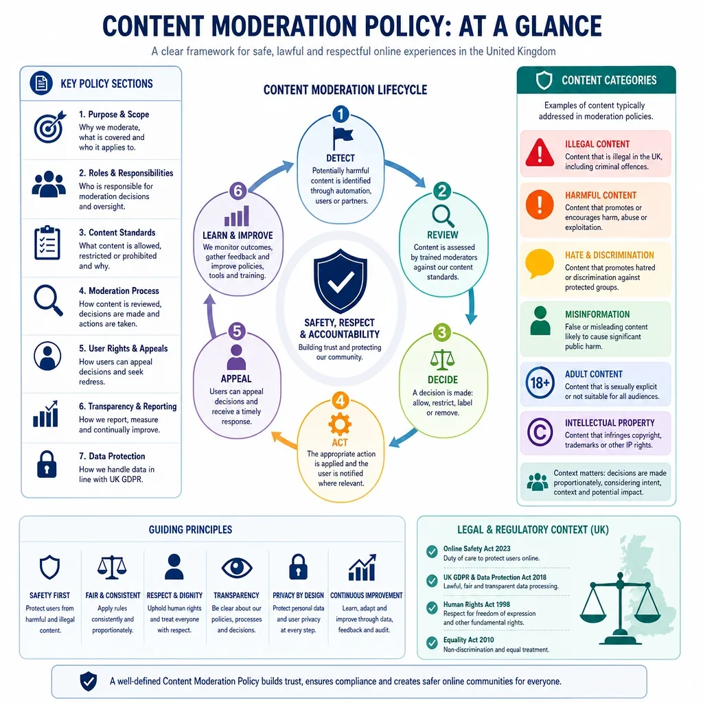 Content Moderation Policy Section Library