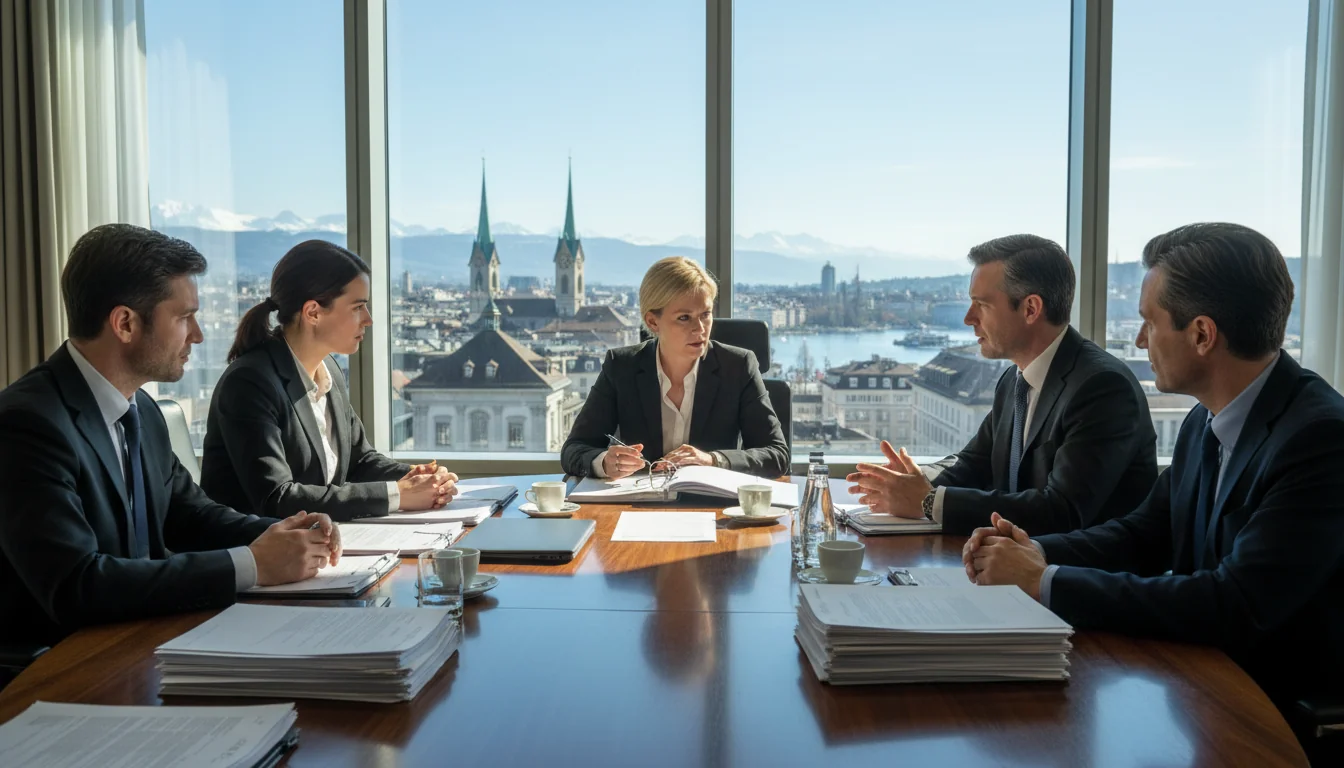 Business meeting in Zurich