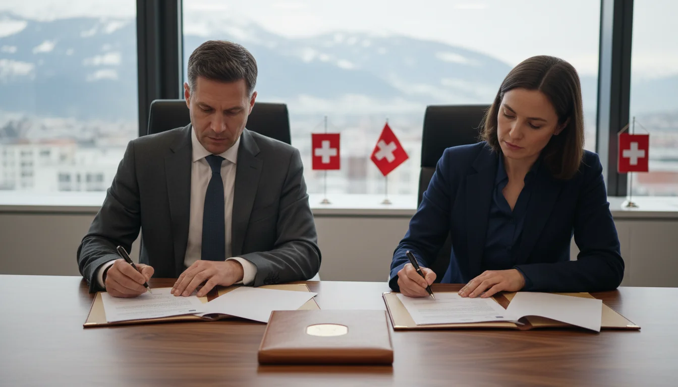 Swiss corporate document signing