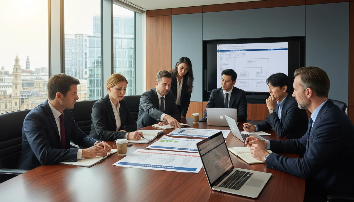 Team discussing moderation guidelines