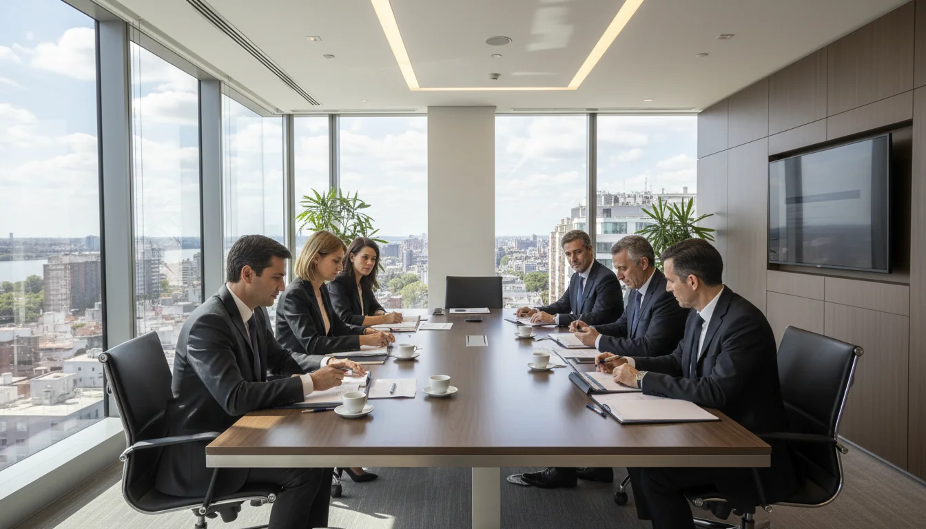 Argentine corporate office scene