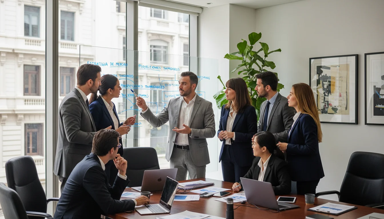 Business meeting in Argentina