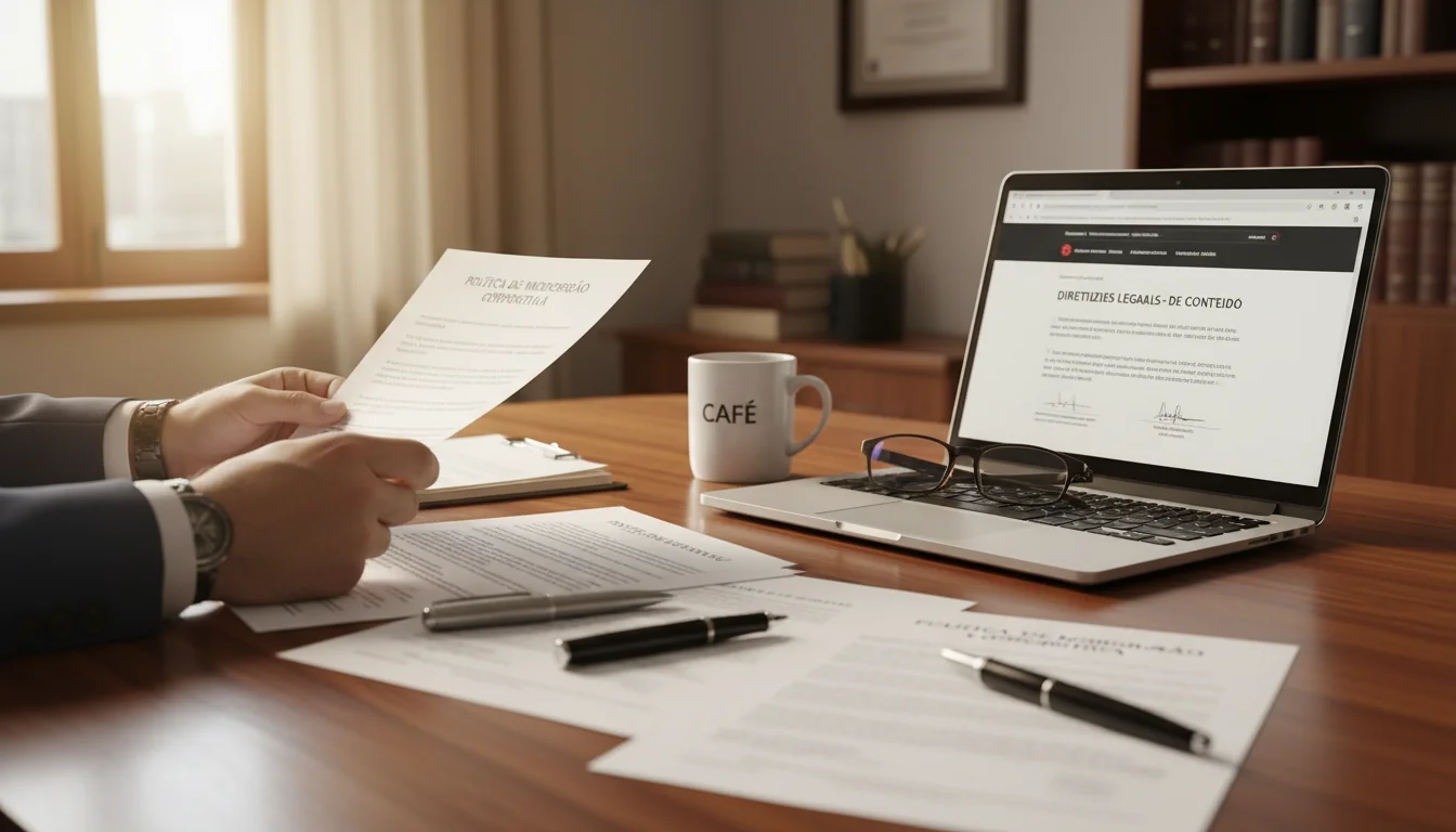 Legal documents on Brazilian desk