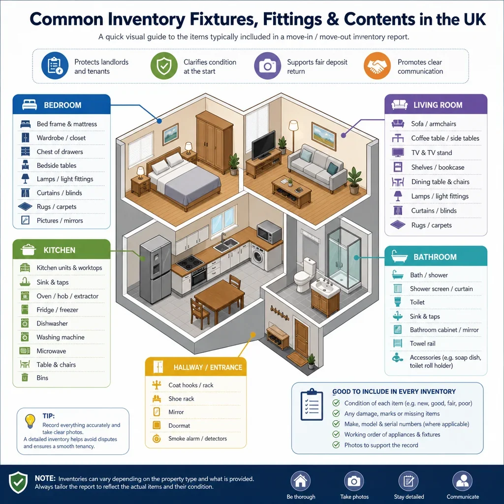 Common Inventory Fixtures Fittings and Contents
