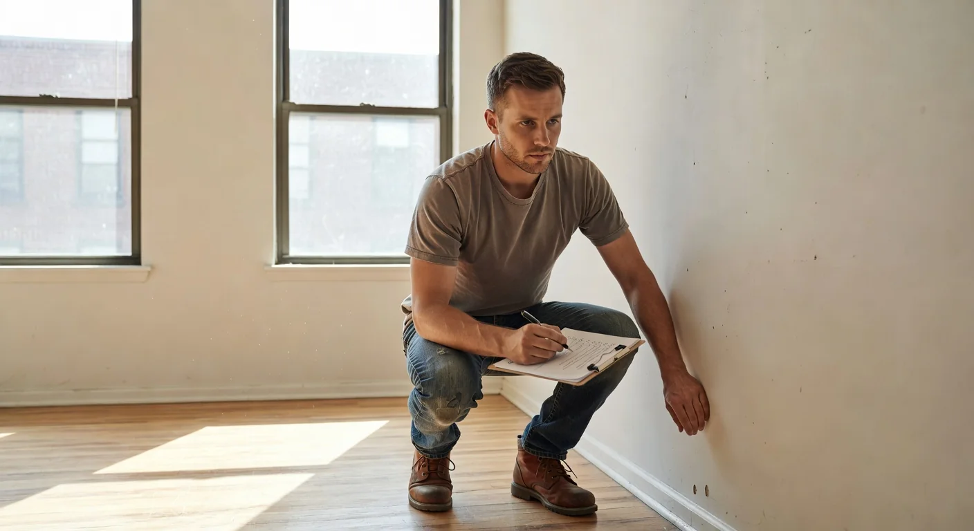 Inspecting apartment condition before move-in