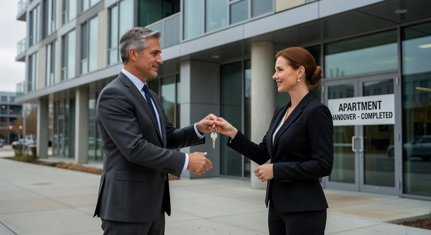 Handover of keys during property transfer