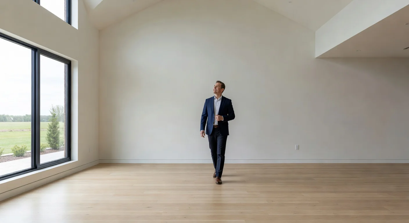 Inspecting newly accepted home interior