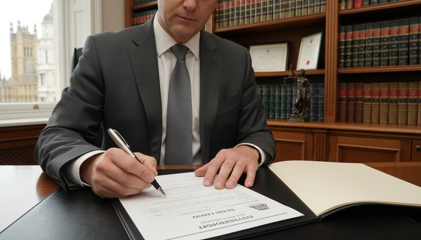 Signing inventory legal form