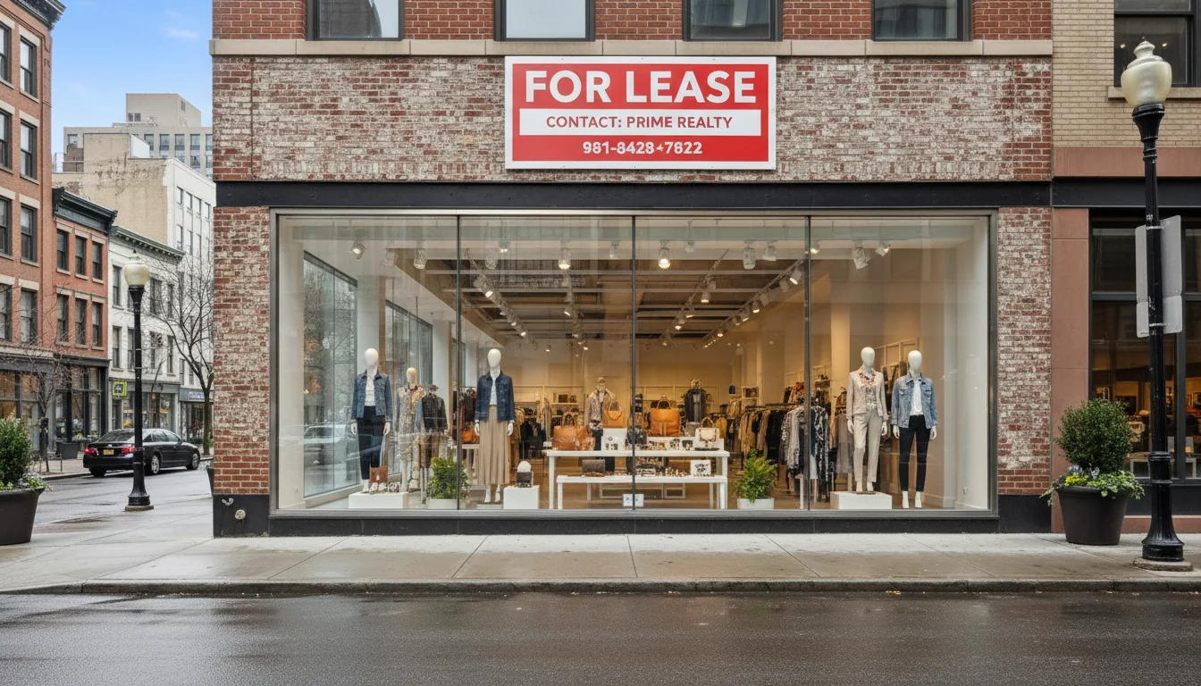 Modern retail storefront exterior view