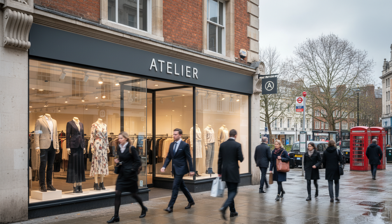 Modern UK retail storefront exterior
