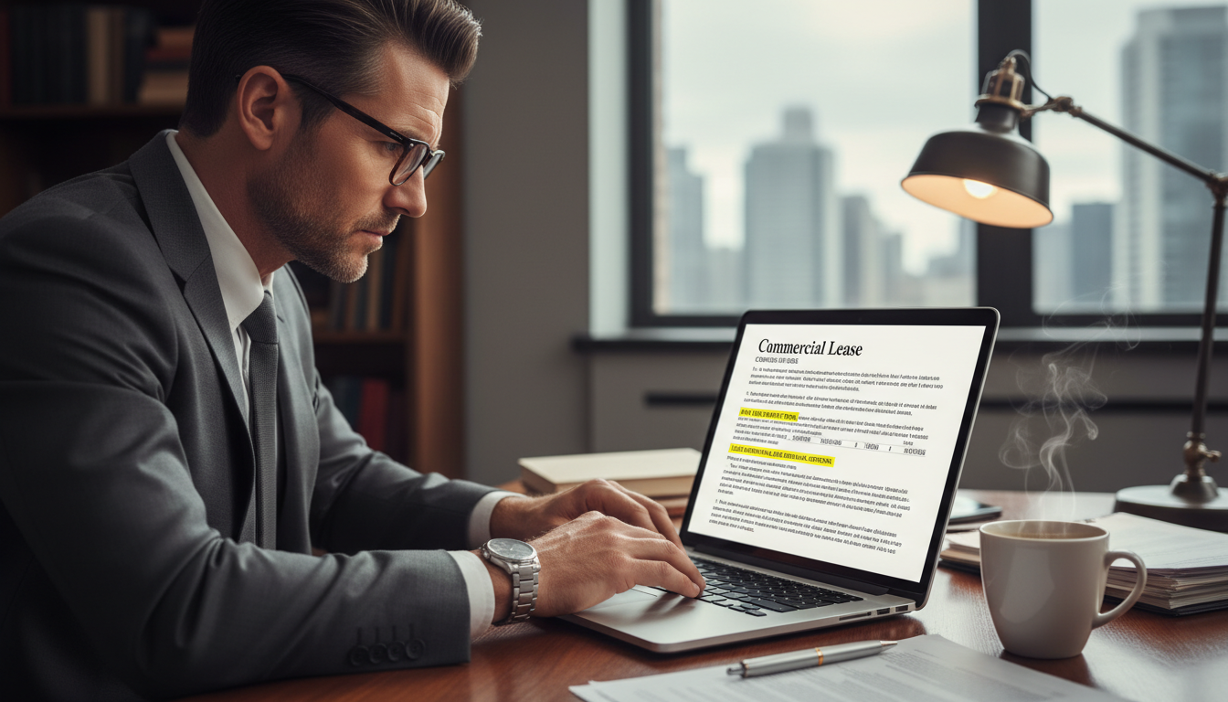 Reviewing lease agreement terms