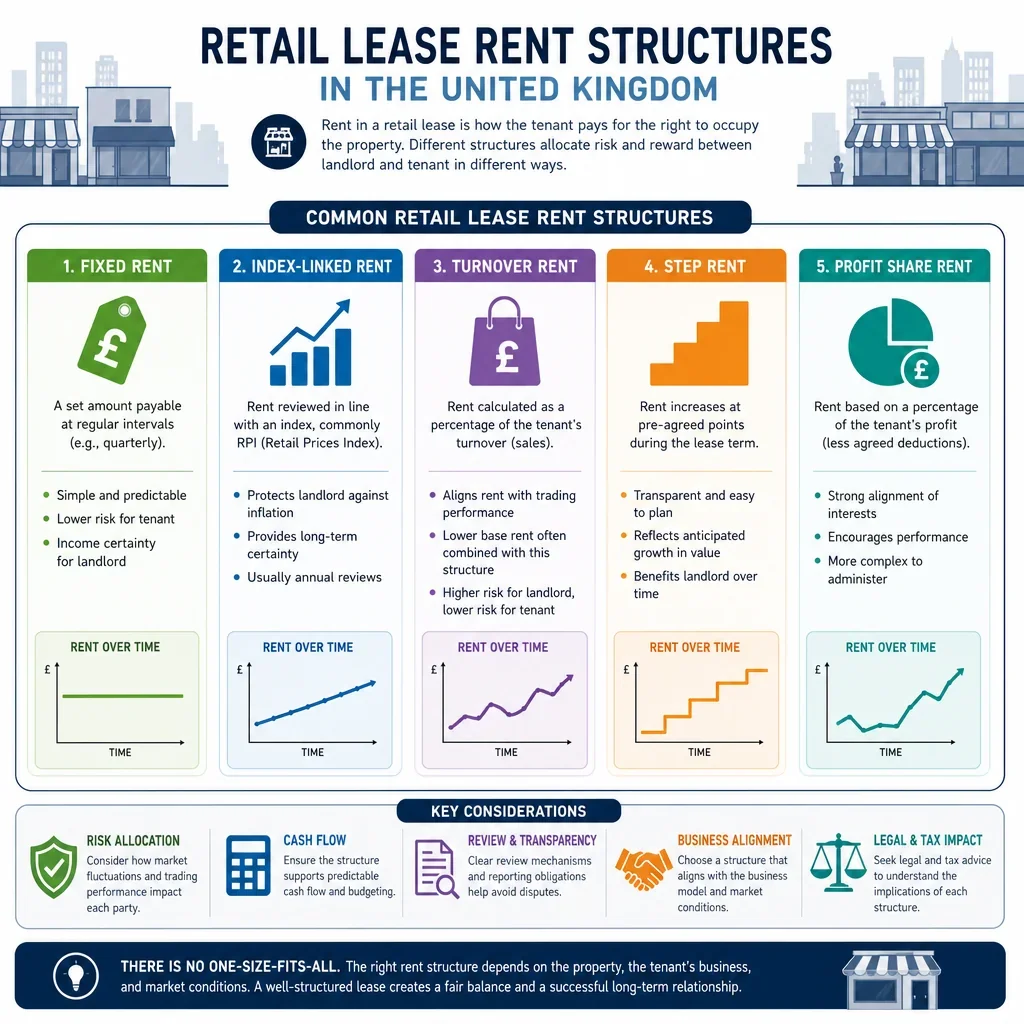 Retail lease rent structures