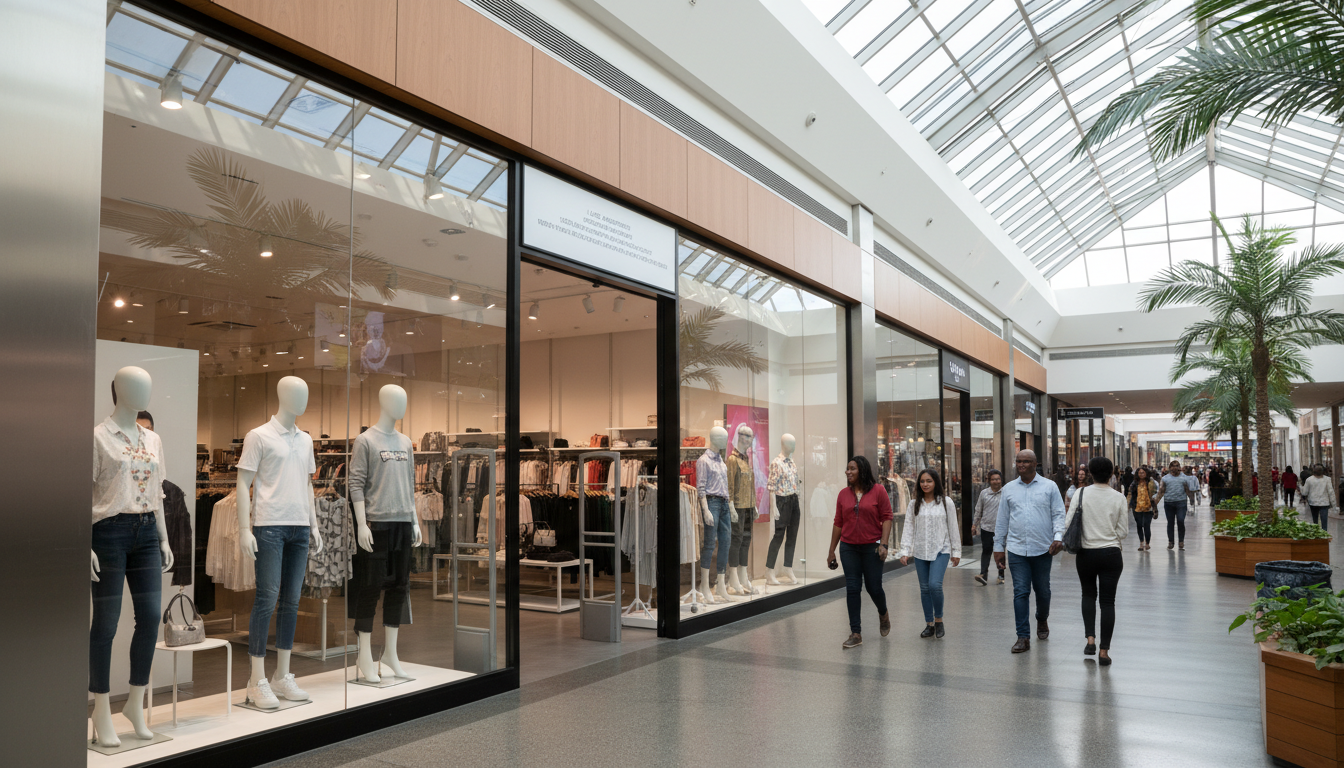 Storefront in South African shopping mall