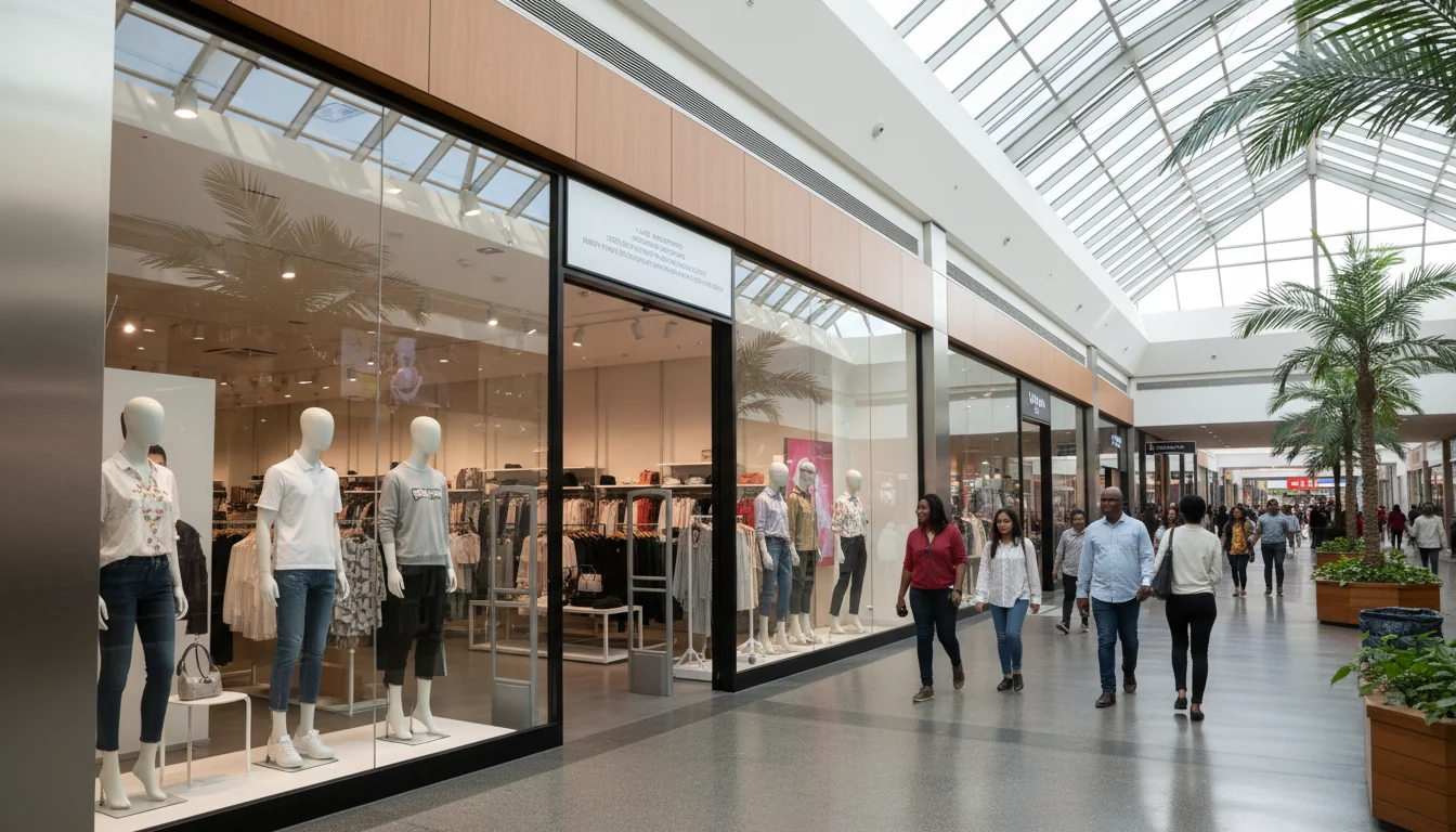 Storefront in South African shopping mall