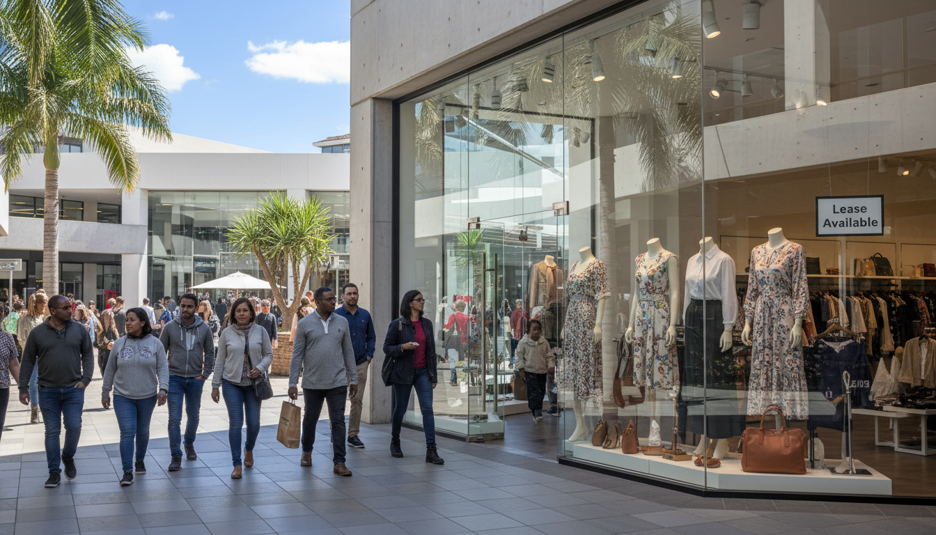 Modern retail storefront in South Africa