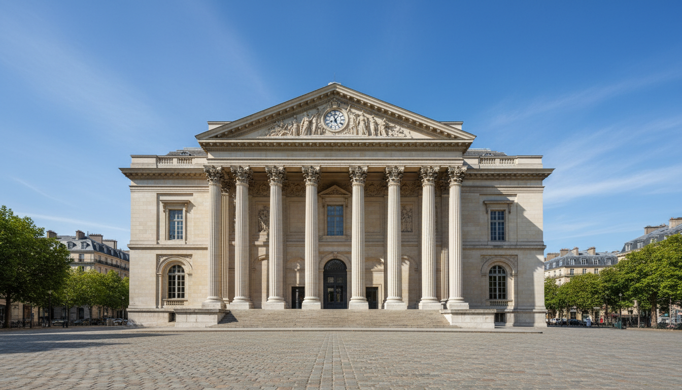 French courthouse exterior