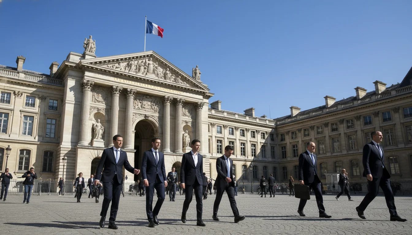 French courthouse exterior