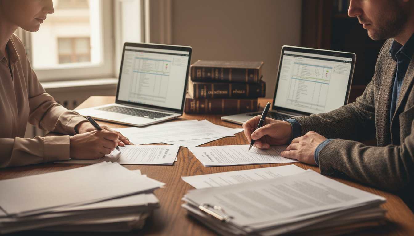 Signing bail documents