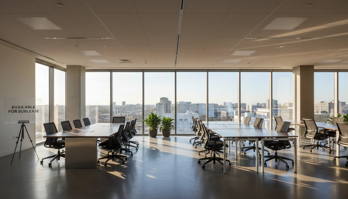 Office space ready for subleasing.