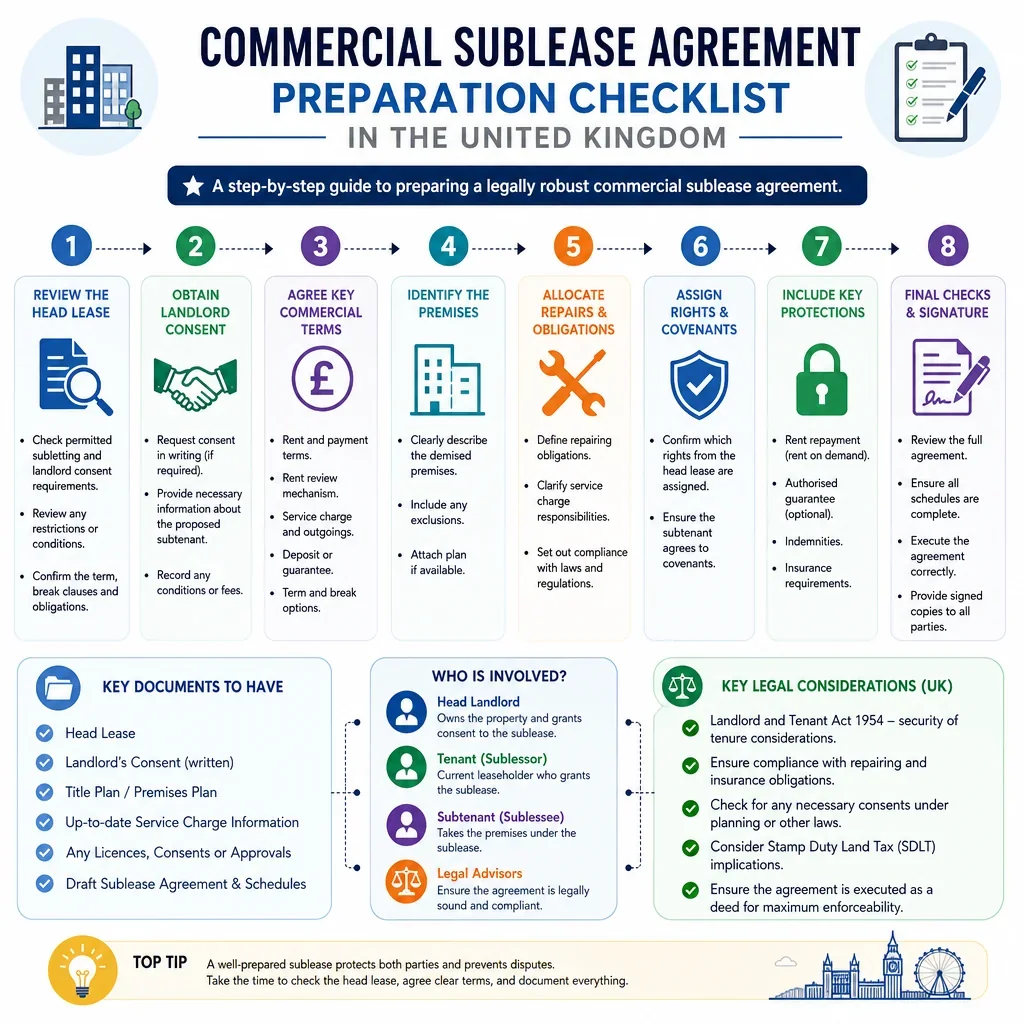 Commercial Sublease Preparation Checklist